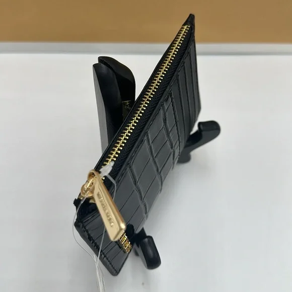 MICHAEL KORS JET SET TRAVEL MEDIUM TZ CARD CASE IN BLACK - Picture 9 of 10